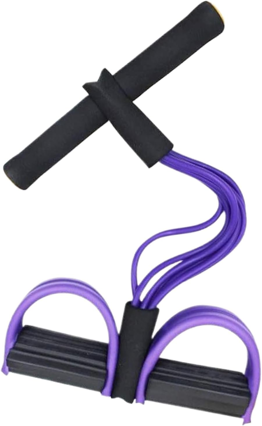 Pedal Resistance Band with Handle,Fitness Foot Pedal Stretch Bands 6-Tube | Stretching Trainer Training Equipment for Beginners Pilates Yoga Adults Home Office Gym Abdomen Arms