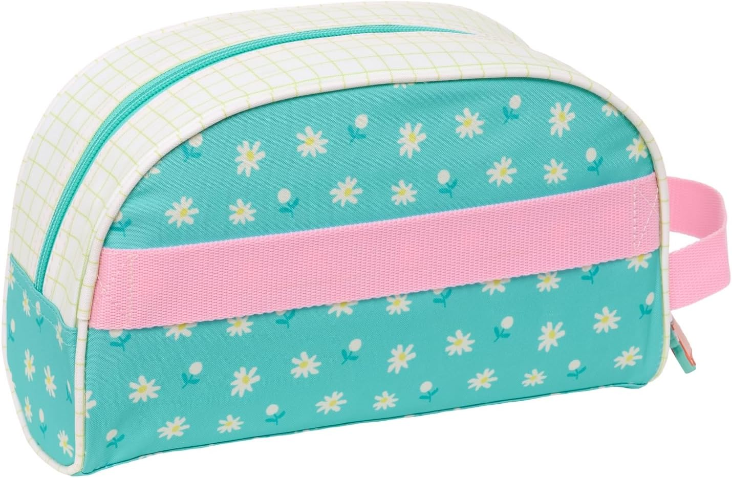 Peppa Pig Pretty Flowers Large Toiletry Bag for Children, Adaptable to the Carriage, Ideal for Children from 5 to 14 Years, Comfortable and Versatile, Quality and Resilience, 26 X 16 X 9 Cm, Mint