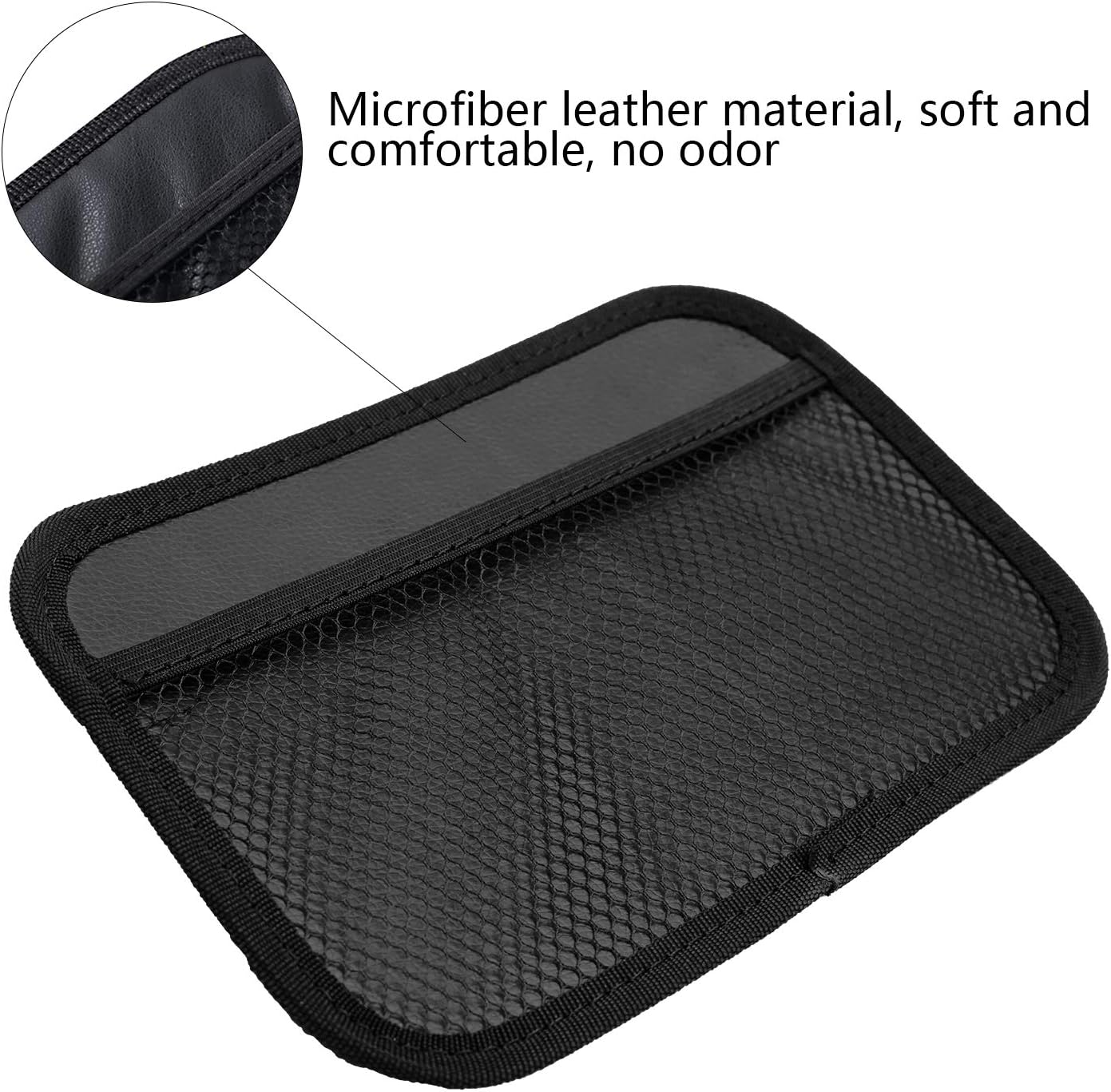 INNOLIFE Car Net Pocket Side Clutter Scattered Storage Phone Holder Strong Paste Organizer 8"X5.75"(3Pcs L, 1Pcs S)