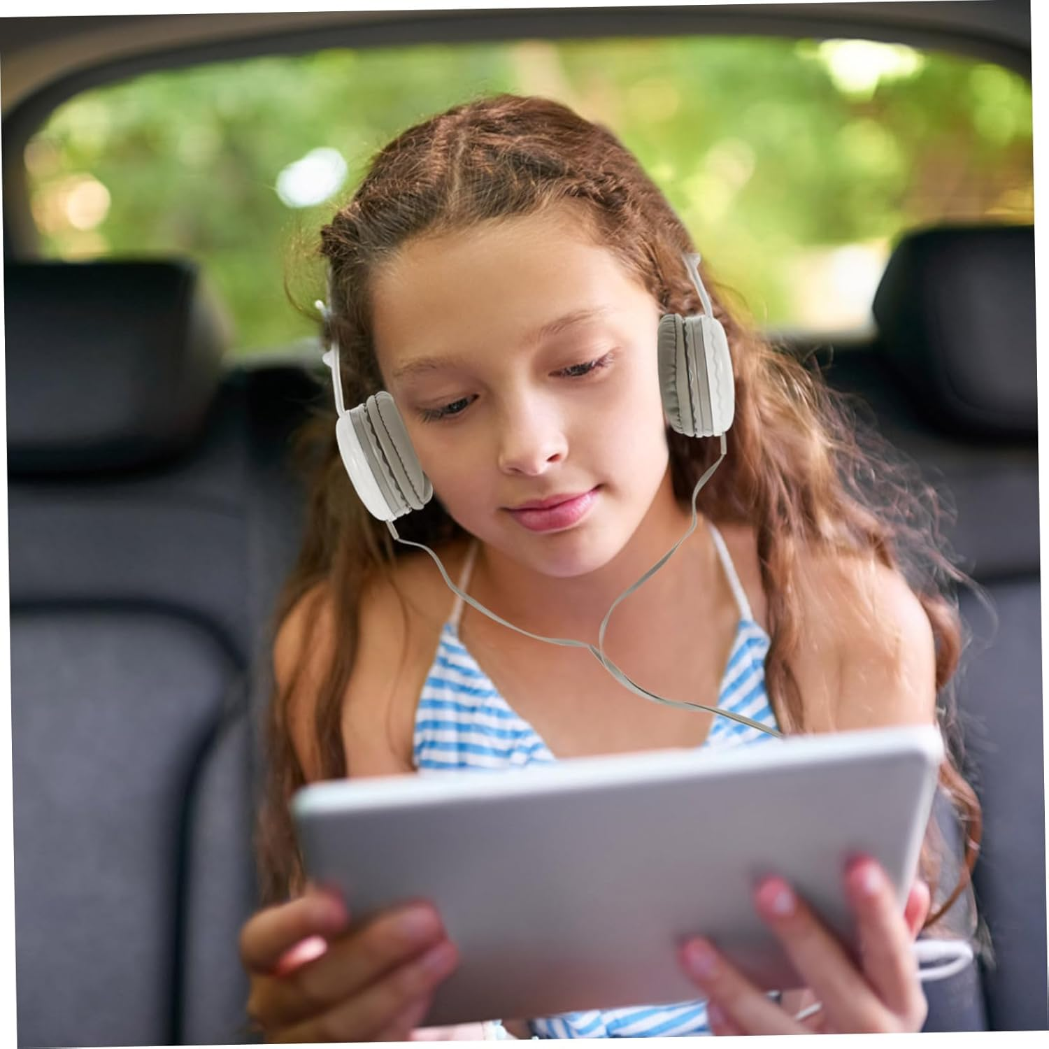 SHOWERORO Wired Cartoon Headphones for Boys over Ear Student Headset with Stable Audio Transmission Comfortable Lightweight Material Stylish Music Accessory for Teens