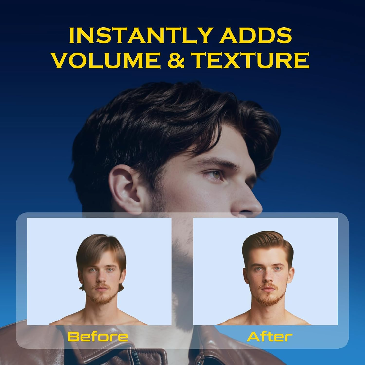 THEMANCODE Texture Powder for Men, Valentines Day Gifts for Him, Lightweight Hair Styling Powder Adds Volume and Texture for a Natural Look, Best for Short to Medium Hair