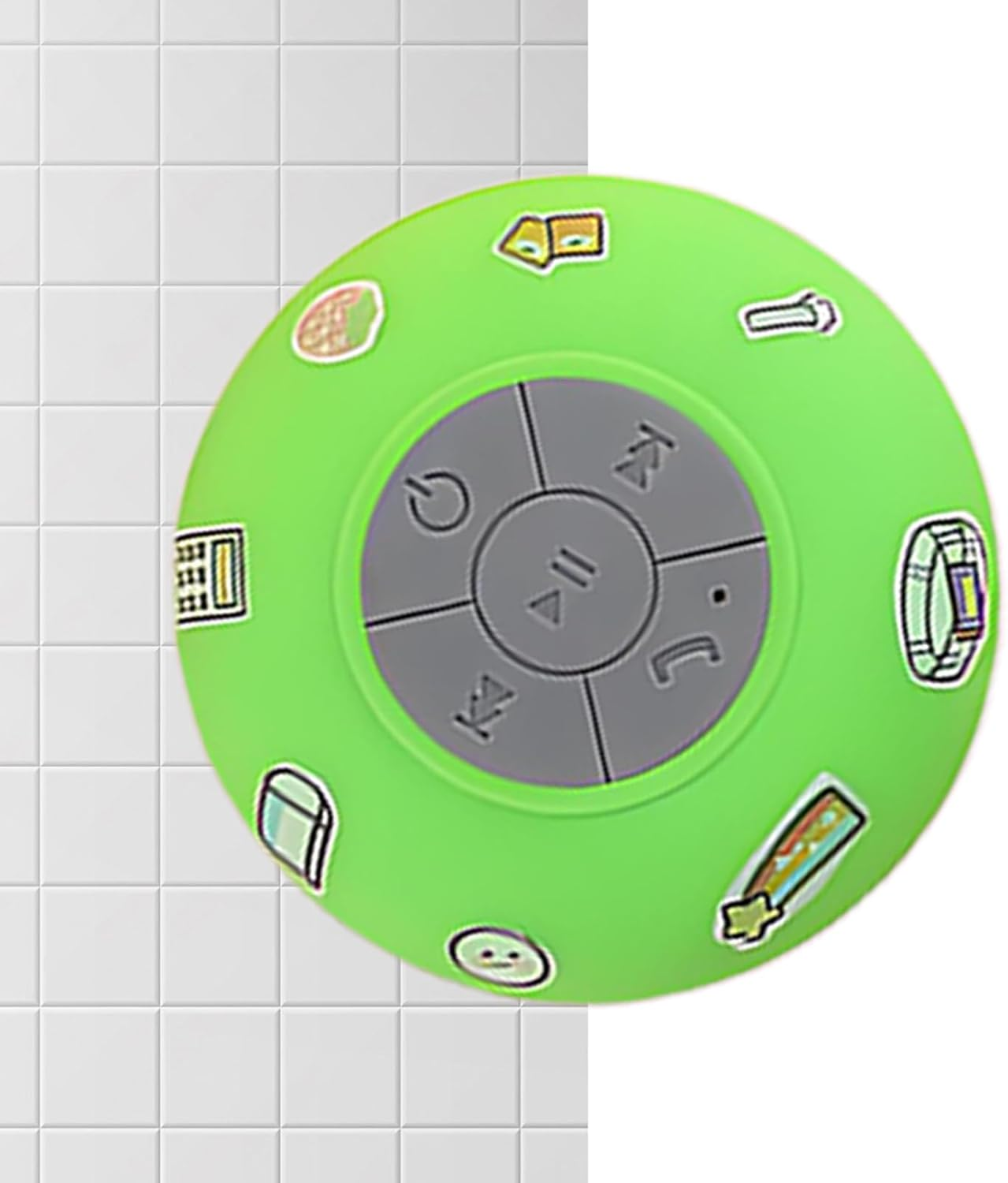 Portable Speaker Waterproof, Bathroom Speaker, Stereo Sound Waterproof Suction Cup Music Player for Shower Home Party Beach Bathroom Travel