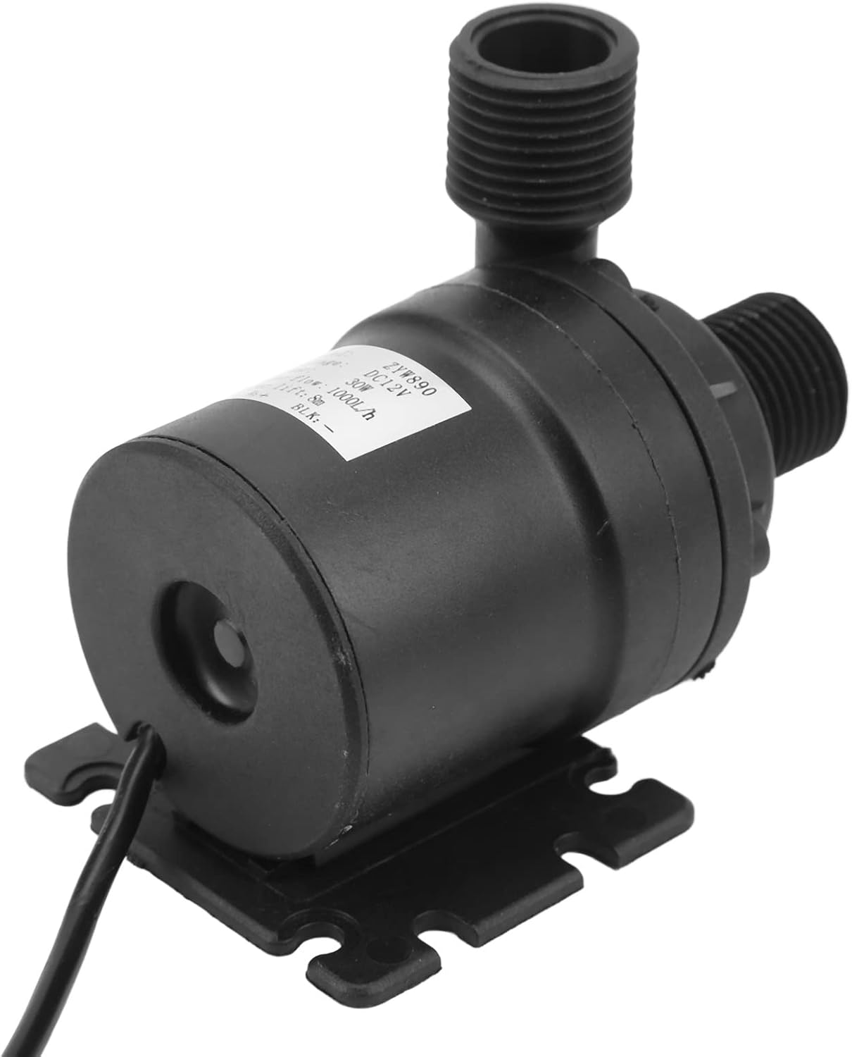 12V Water Pump, 1000L per Hrs 8M Lift Height Ultra Quiet Submersible Water Pump, IP68 Waterproof Detachable Brushless for Aquariums, Fish Tank, Pond, Fountains image number 3