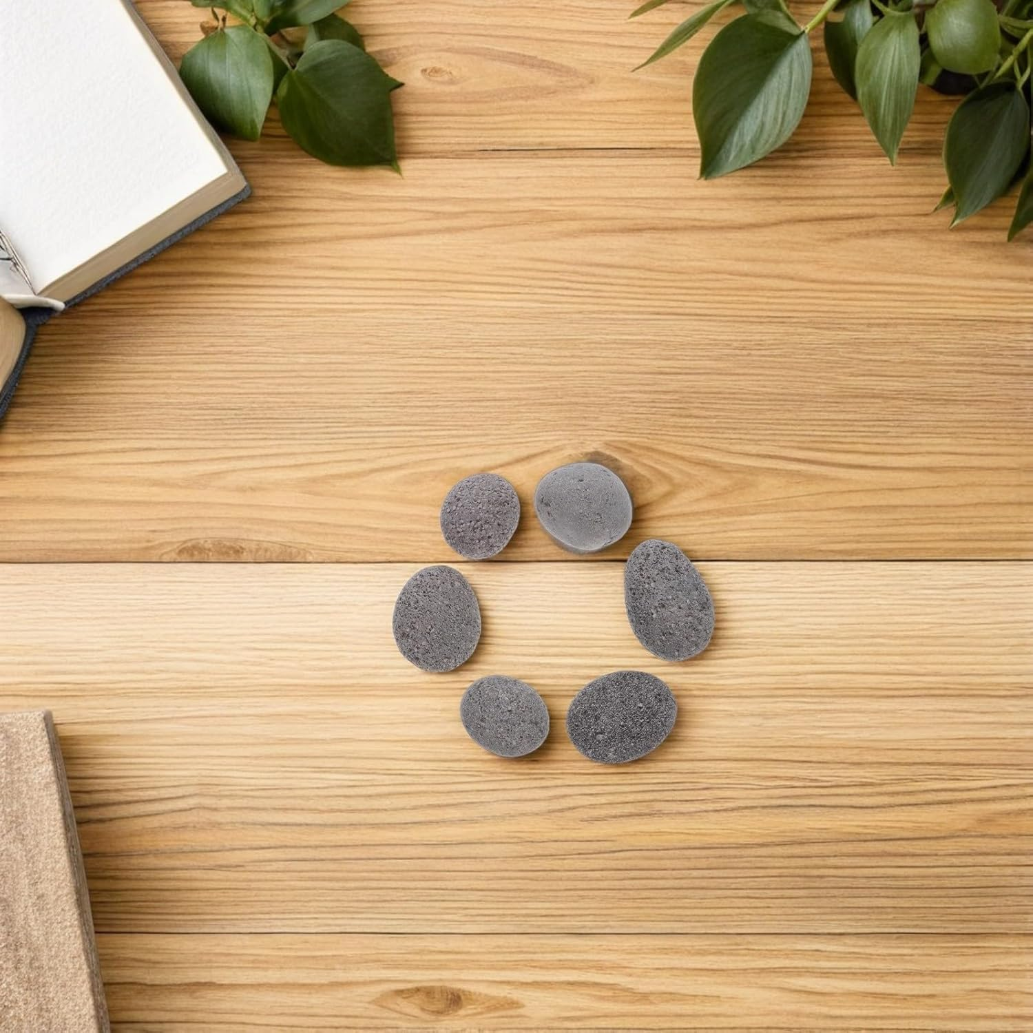 INOOMP 1 Bag Volcanic Lava Stones for Fire Pit - Reusable Decorative Fireplace Rocks - Landscaping Rock Fire Bowl Gas Fireplace Outdoor Indoor Use image number 4