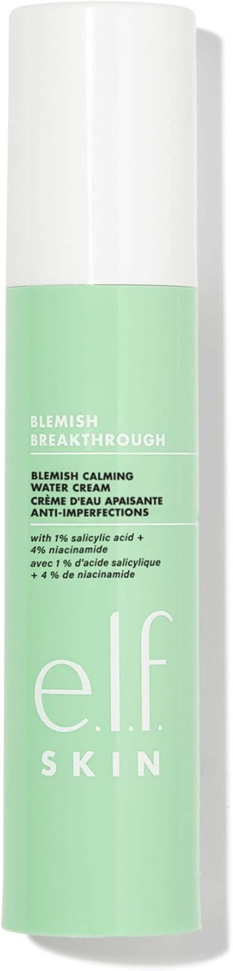 E.L.F. SKIN Blemish Breakthrough Calming Water Cream, Lightweight Blemish-Fighting Face Moisturiser, Prevents New Blemishes & Calms Skin image number 1