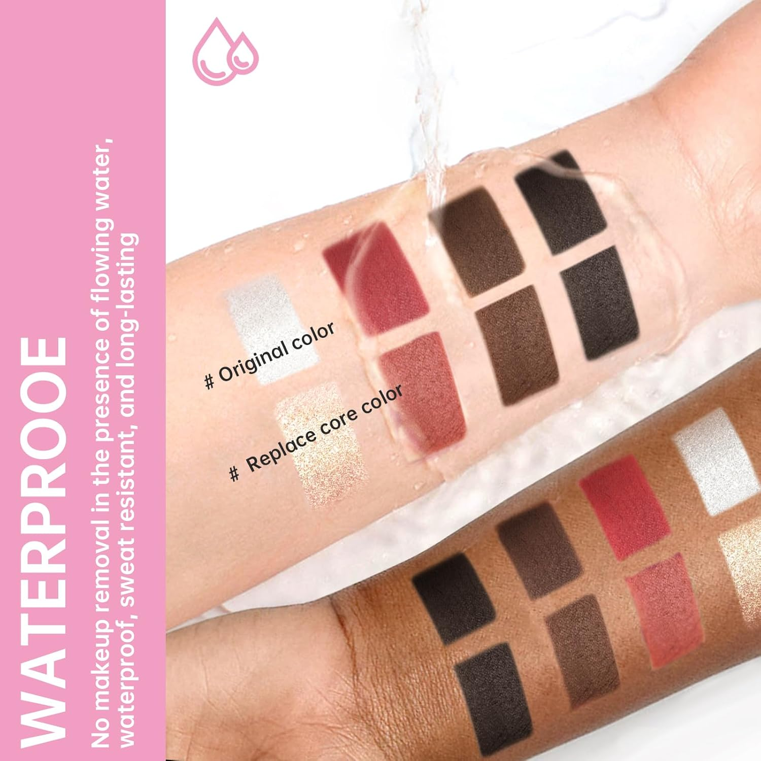 Noerrors 4-In-1 Makeup Pen, 4 Colours Eyeliner Eyebrow Lip Liner Highlighter Beauty Pen for Face Eyes Lips Multifunctional Portable Makeup with Replacement Refills image number 1