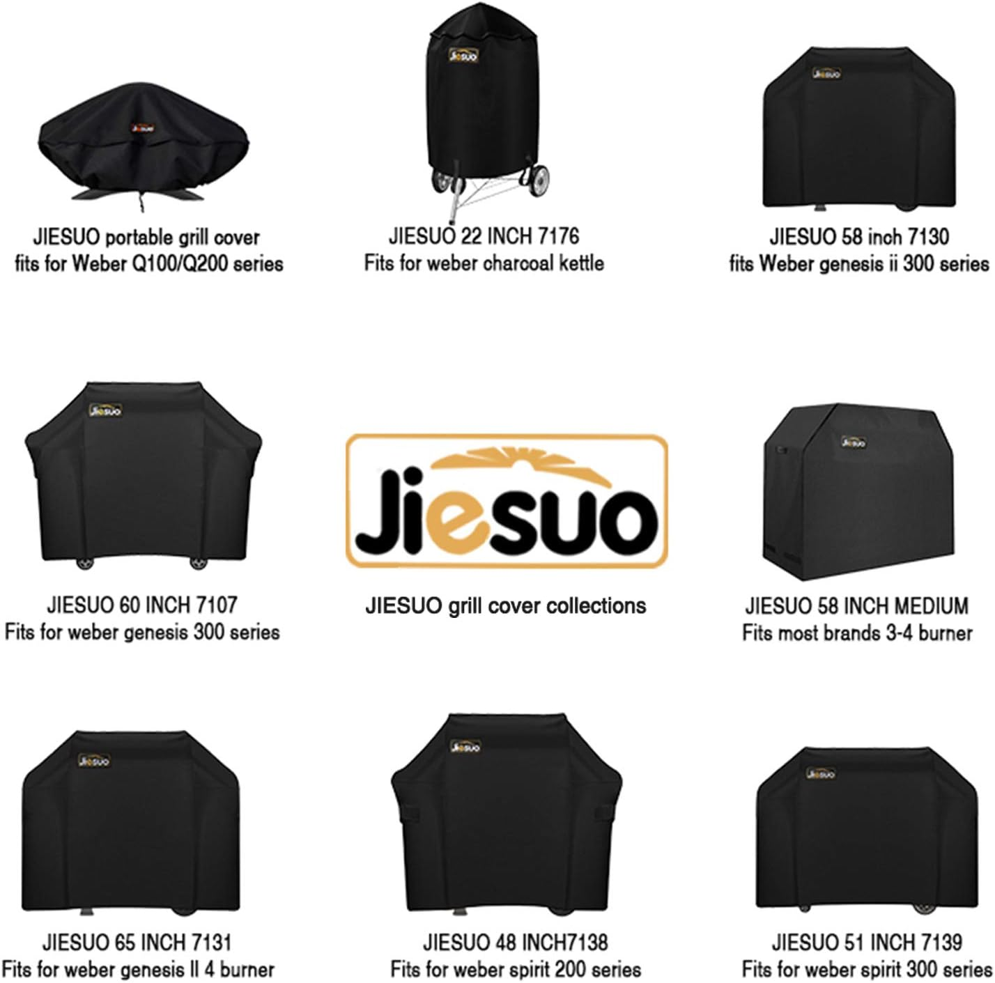 Grill Cover for Weber Charcoal Kettle, BBQ Cover for 26 Inch Grills, Heavy Duty Waterproof Grill Covers image number 1