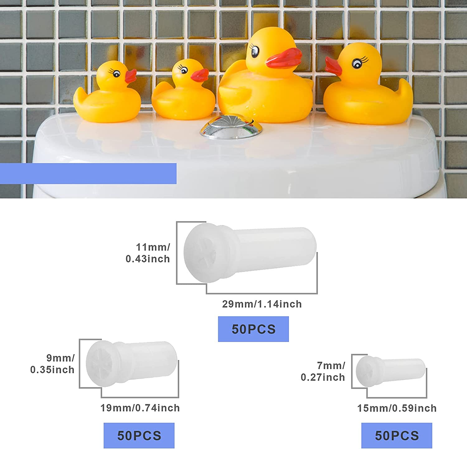 SING F LTD 150Pcs Soft Toy Replacement Squeakers Animal Safe 3 Sizes Dog Toy Squeakers image number 1