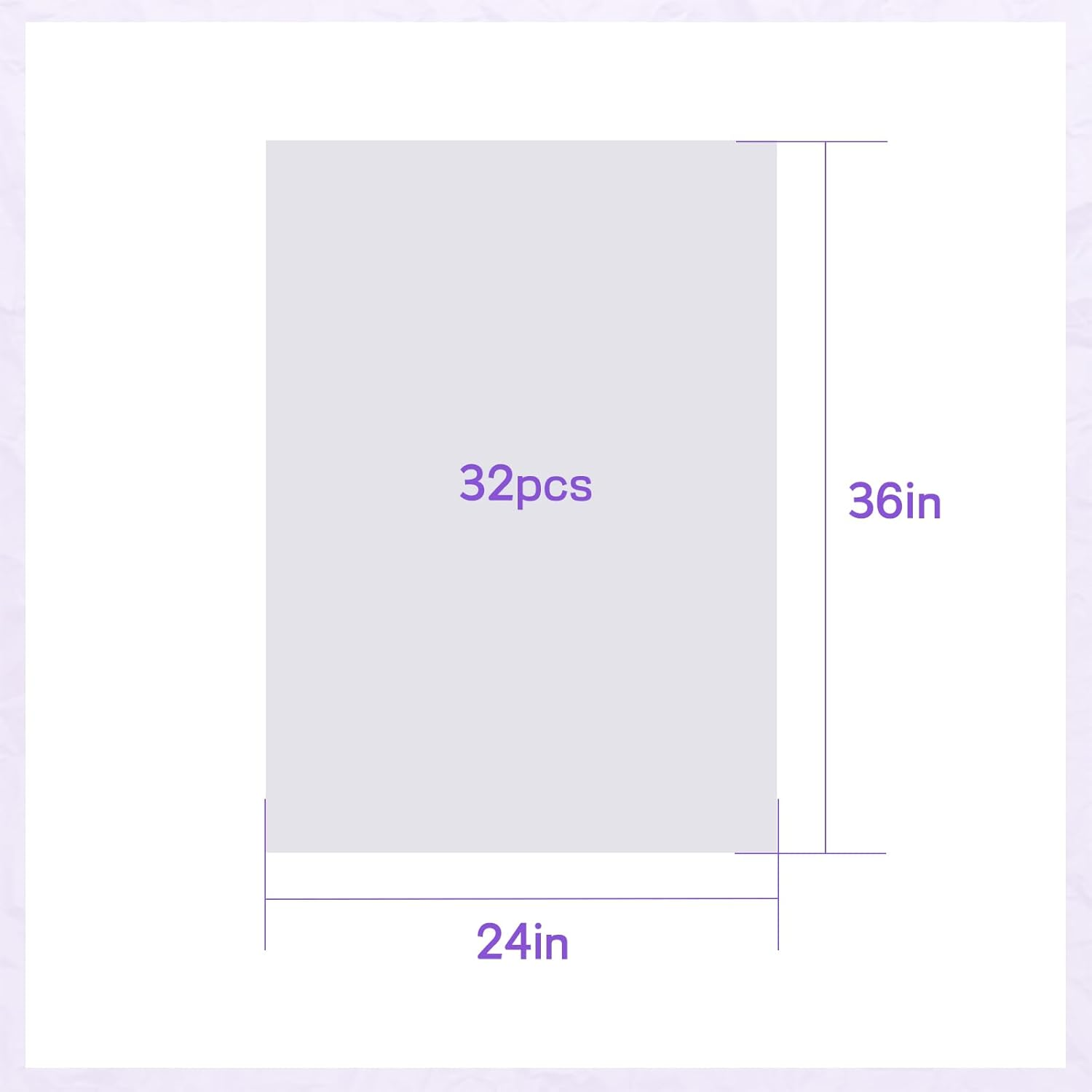 32 Sheets 24" X 36" White Acid-Free Tissue Paper for Storage, Gift Bags, Unbuffered & Lignin Free Archival Paper for Textiles, Clothing, Photos and Dolls image number 3