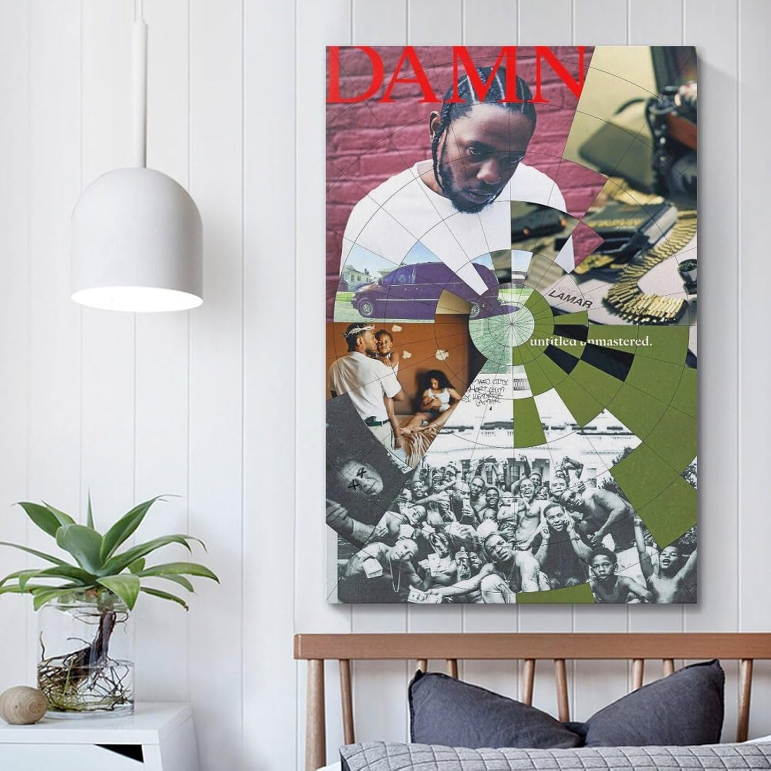 Kendrick Lamar Music Album Cover Poster Canvas Painting Wall Art Picture Home Decor Print for Bedroom Living Room Dorm Study Bar Office 12X18Inch(30X45Cm) image number 2