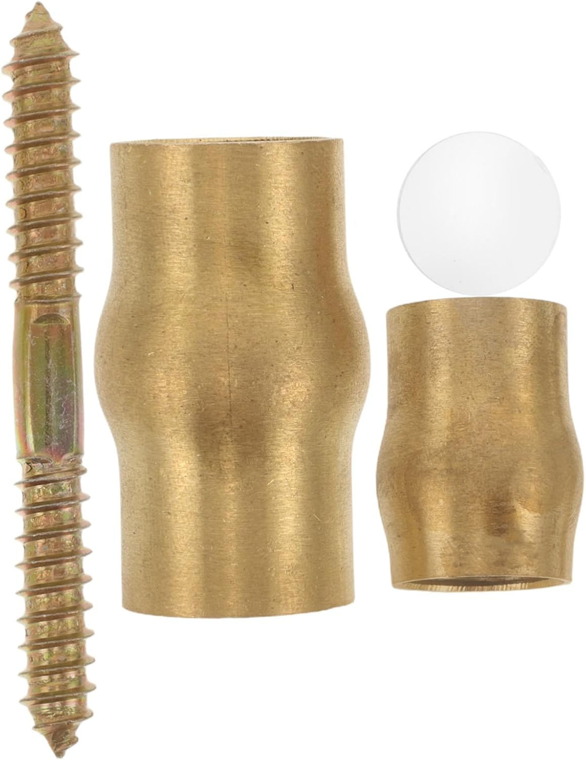 3 Sets Copper Slip Cane Connector Set for Seniors DIY Replacement Walking Stick Joint Accessories with Brass Parts Secure Grip Ferrule for Safe Mobility image number 5