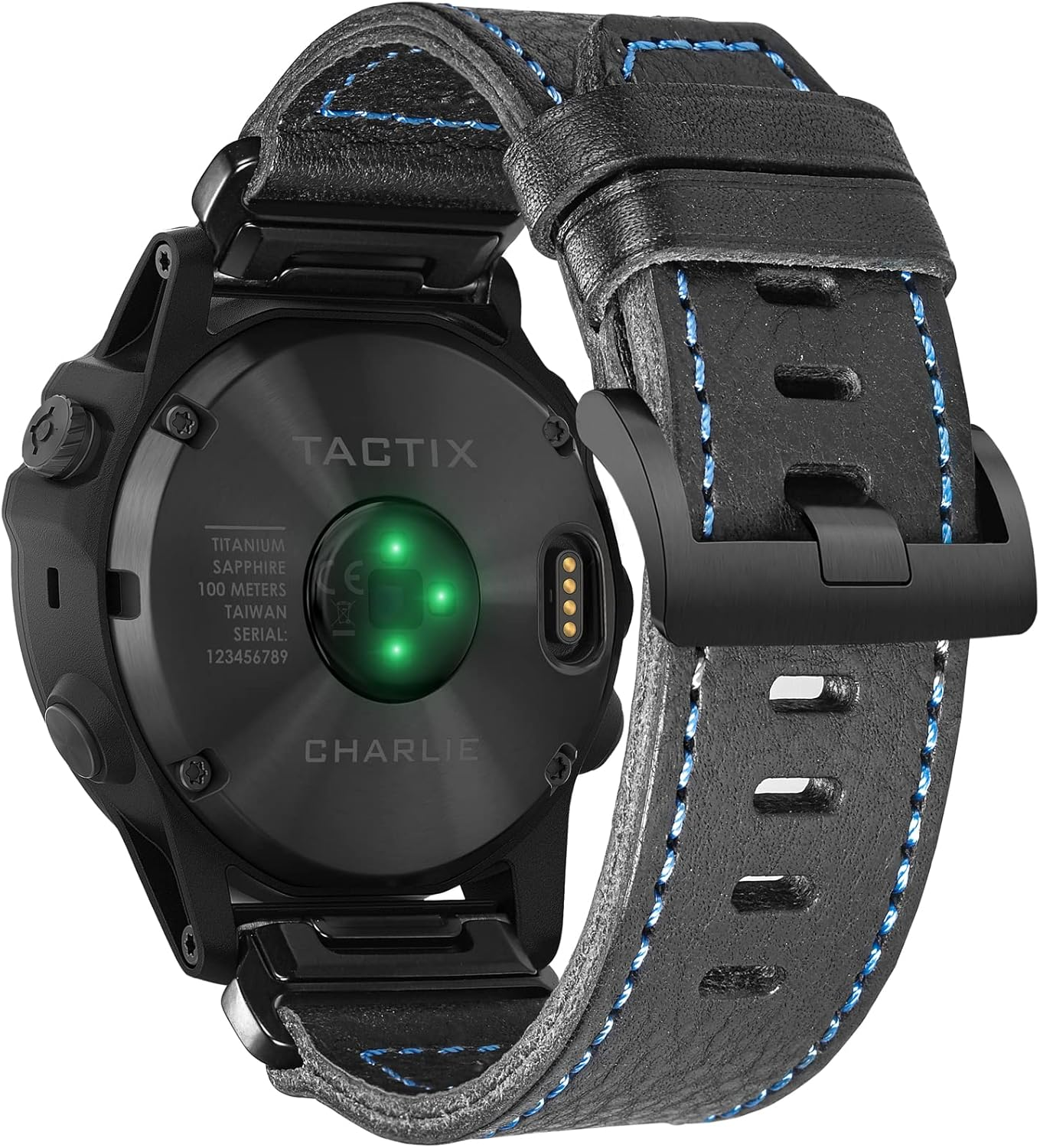 Compatible with Garmin Watch Band, Genuine Leather Watch Band, Retro Vintage Strap for Fēnix/Forerunner/Vivoactive/Approach/Marq/Quatix/D2 Series Tough Replacement Band