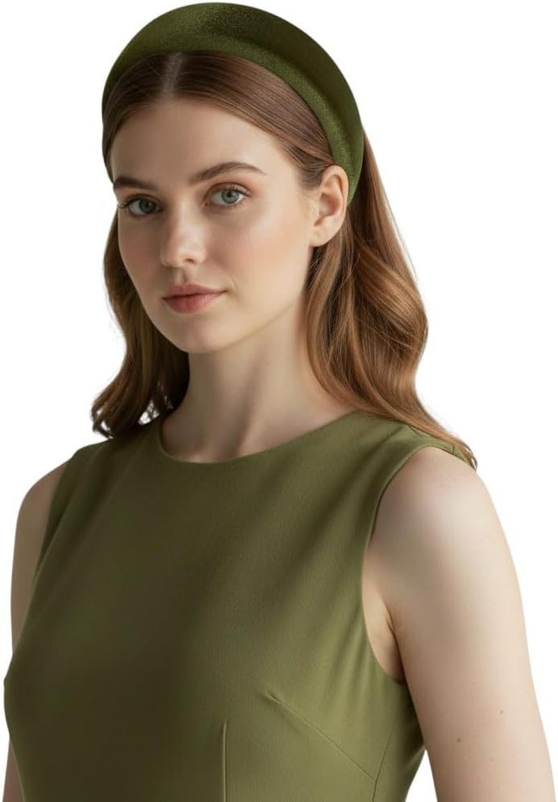 Bottega Della Principessa - Ladies Curved Velvet Headband Alice Band (Underwood Green) image number 1