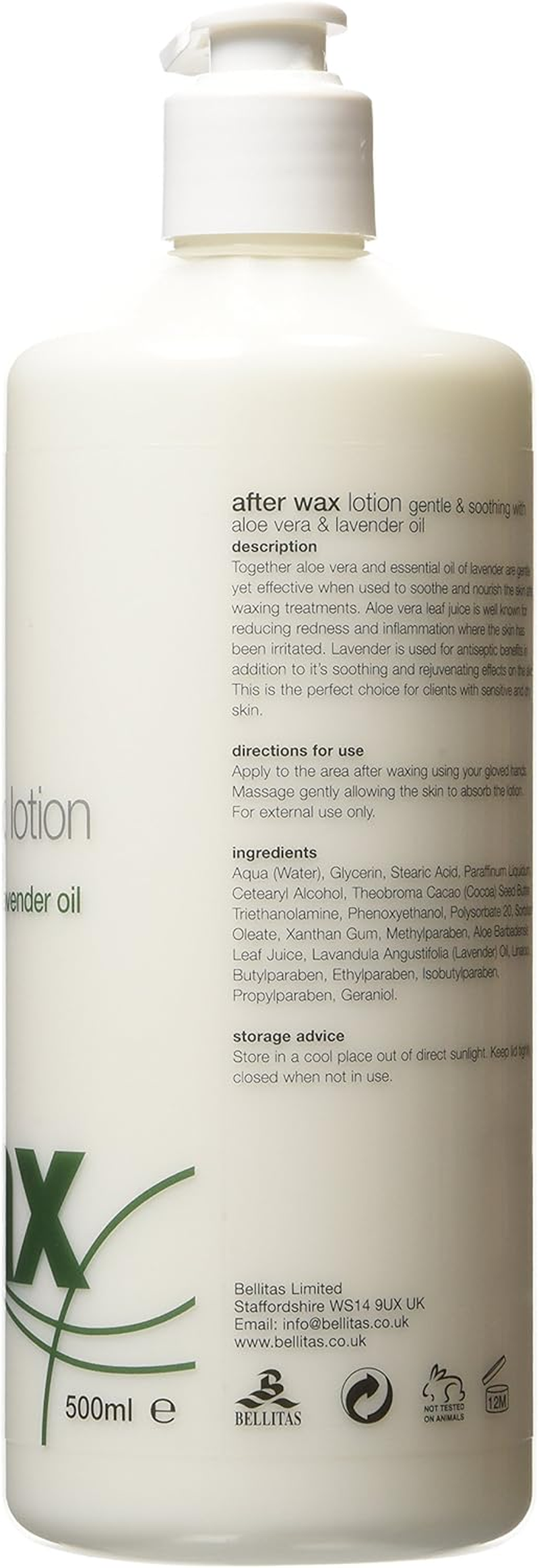 Strictly Professional after Wax Lotion with Aloe Vera and Lavender Oil 500Ml image number 5