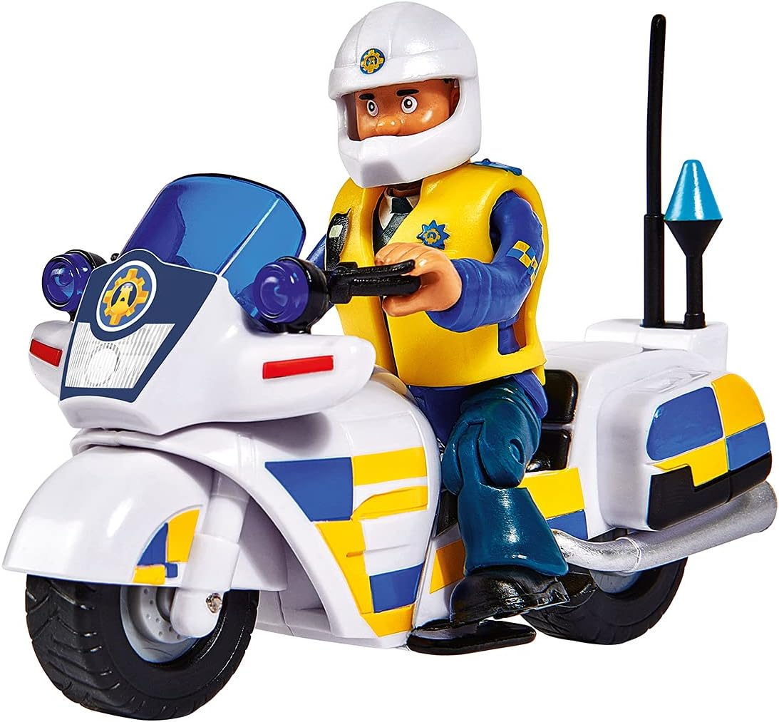 Simba - Fireman Sam - Pick-Up Venus & Police Motorcycle, 2 Figures, Water and Sound Function, Batteries Included, from 3 Years - 109251099038 image number 2