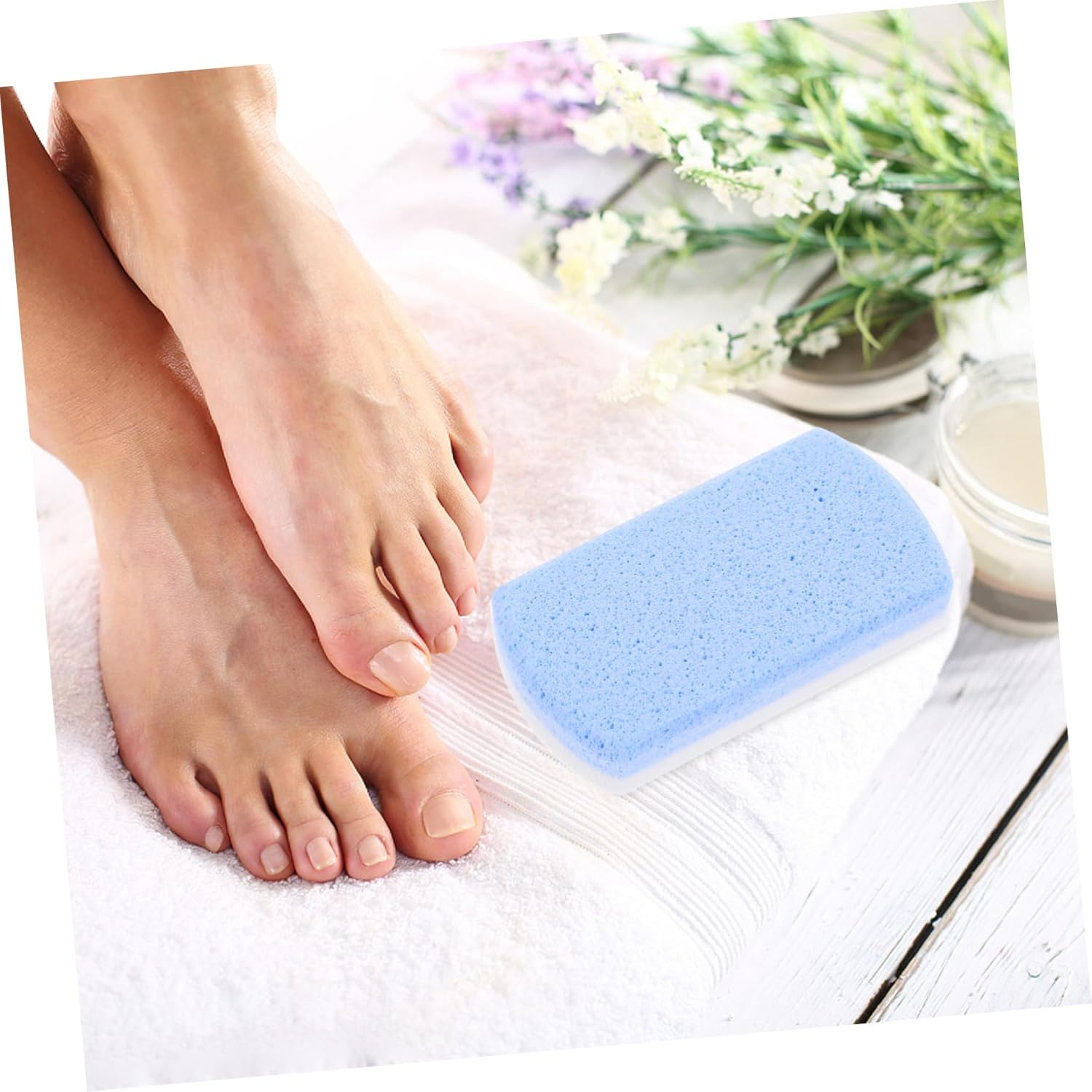 NOLITOY 4Pcs Foot Exfoliate Stone Pumice Stone Foot File Scraper Dead Skin Remover Pedicure Tool image number 3