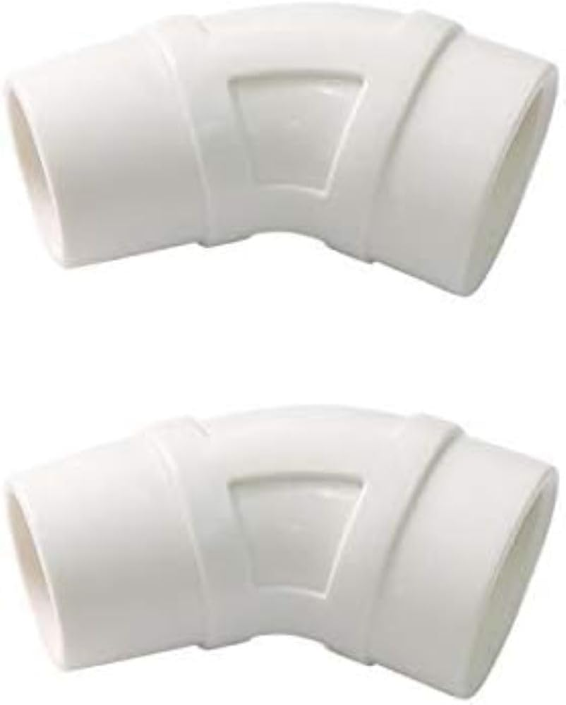 2PCS Pool Cleaner 45 Degree Elbow W70244 Replacement Fit for Most Zodiac Baracuda/Pentair Kreepy Krauly/Hayward Pool Cleaners image number 4