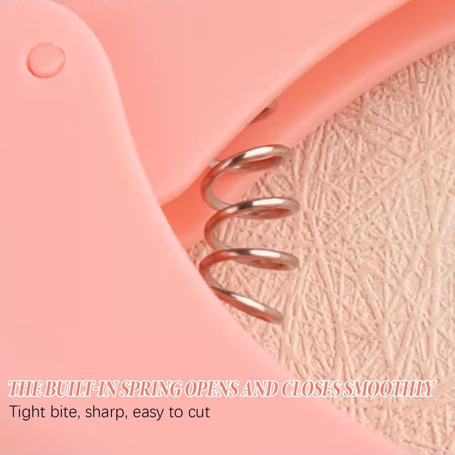 Nail Clippers Tip Cutters for Acrylic False Fake Gel Acrylic Nail Clippers for Acrylic Nails Nail Cutters for Acrylic and Gel Nails with 6 Pcs Clip for for Salon Home Nail Art Pink image number 1