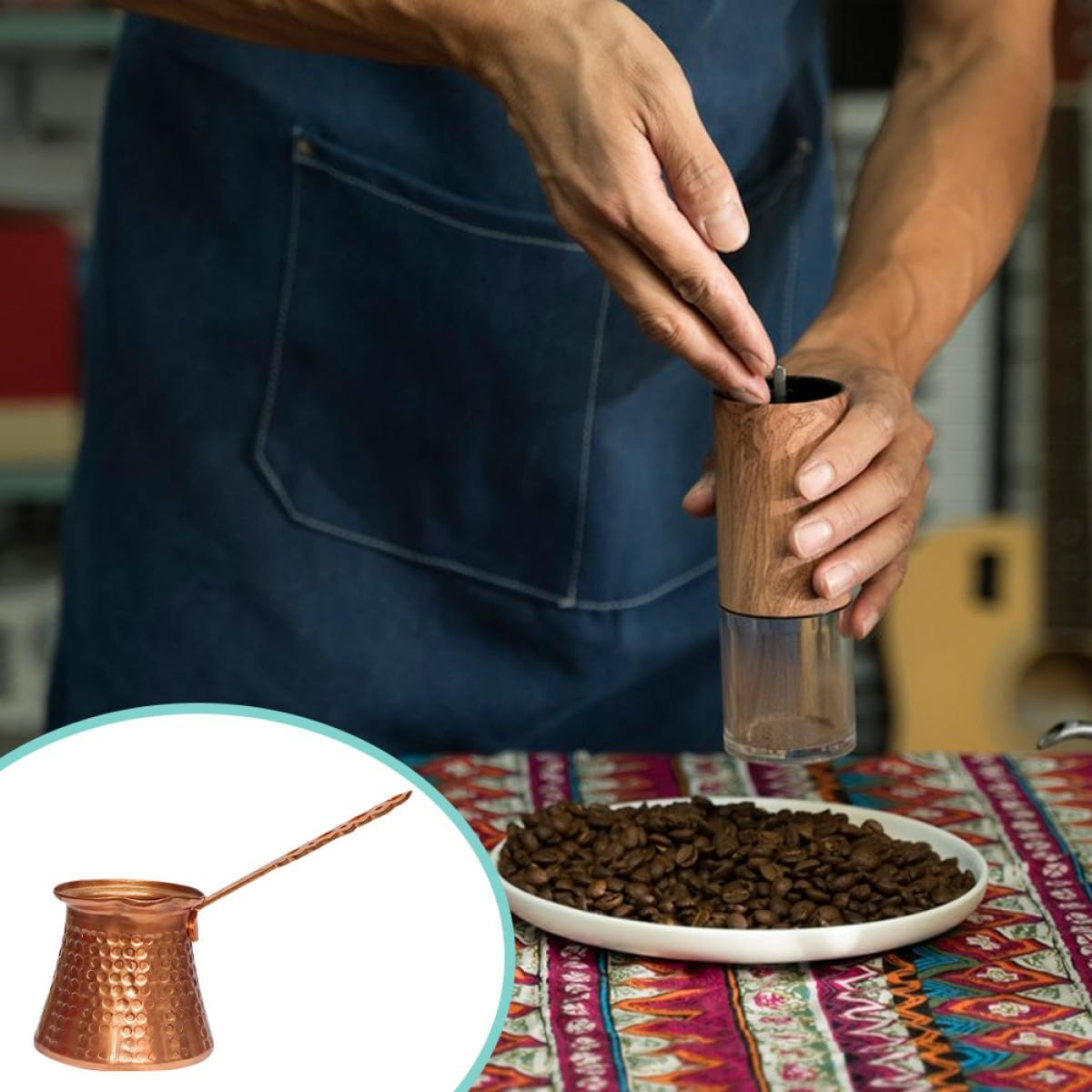 Toyvian Turkish Coffee Pot Multi-Function Heat-Resistant Espresso Kettle for Tea Supplies Home Restaurant Use image number 4