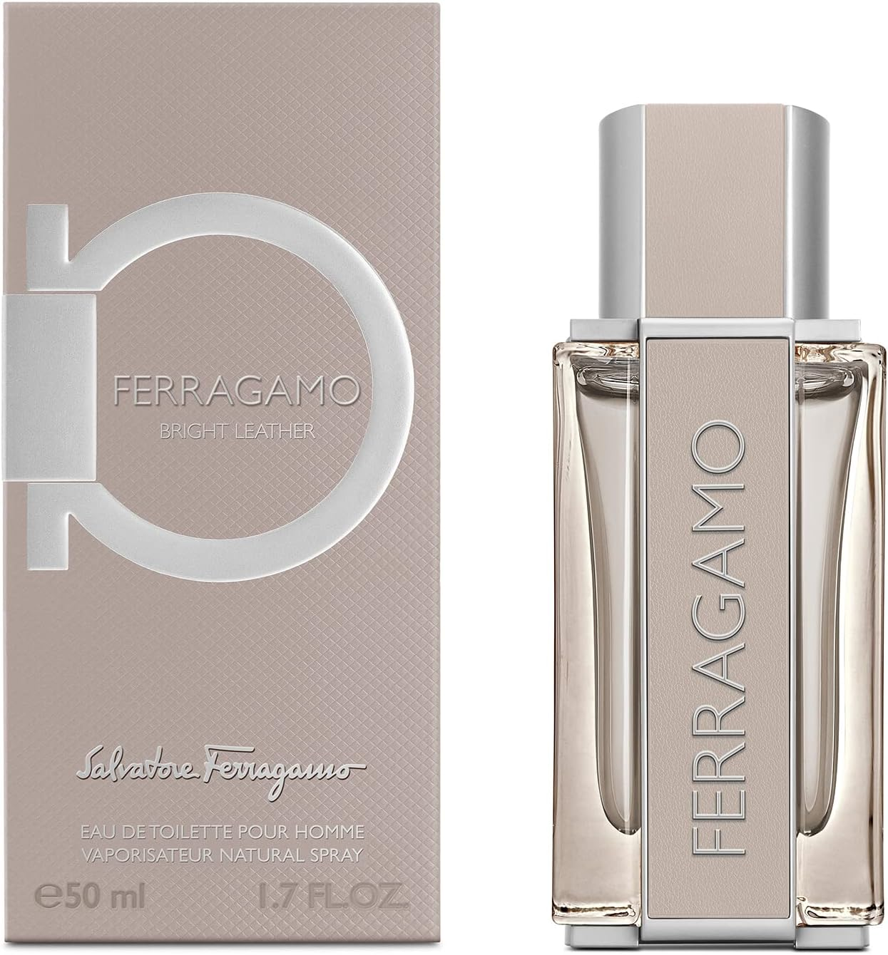 Salvatore Ferragamo Bright Leather Eau De Toilette Spray for Men 50 Ml image number 2