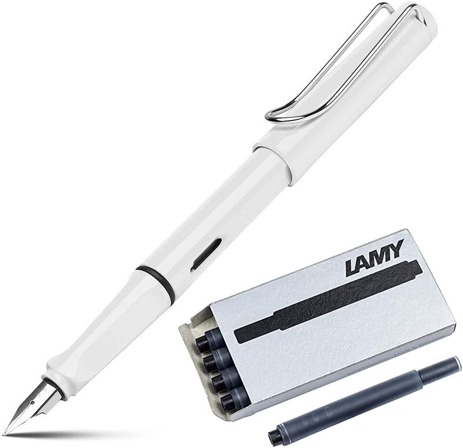 Lamy Safari Fountain Pen (M) Umber + 5 Black Ink Cartridges image number 3