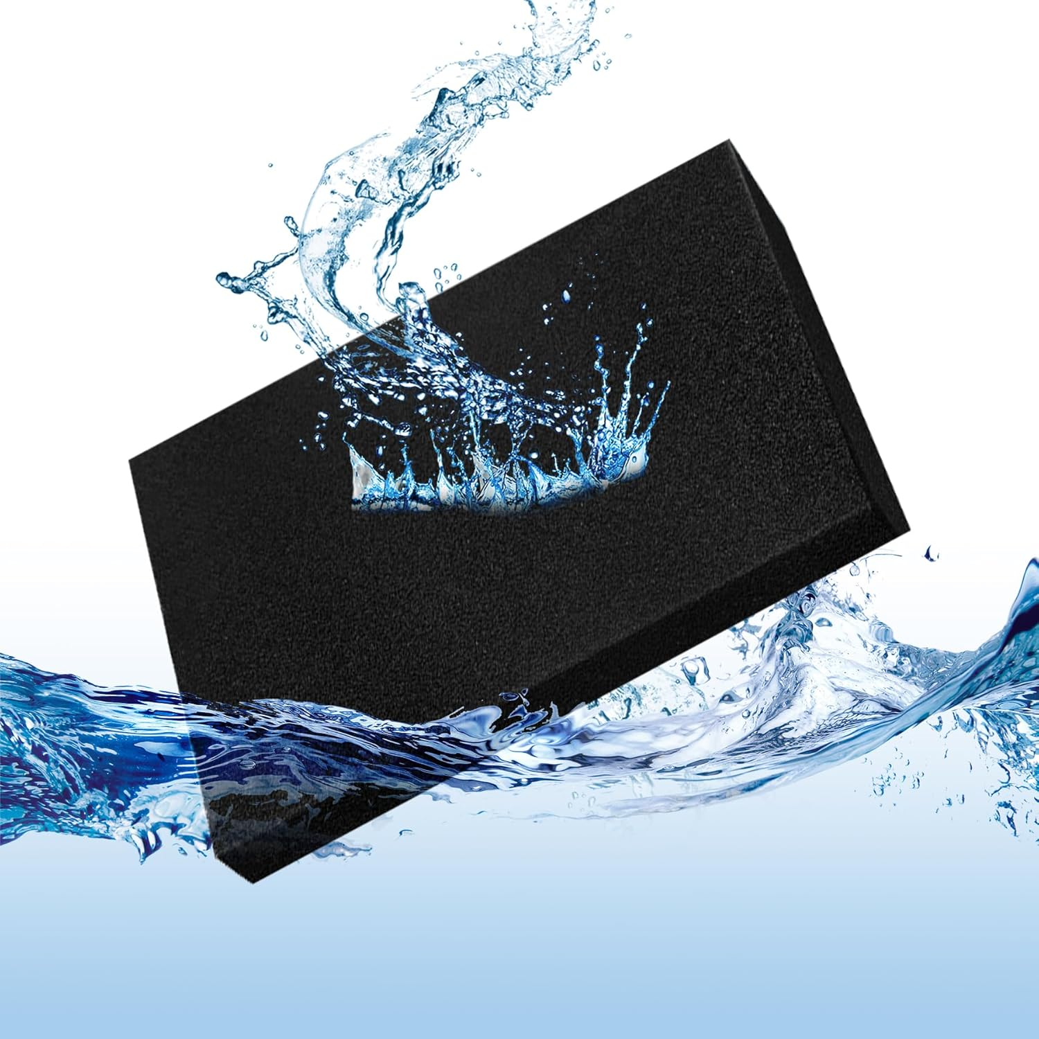 EKIND 1 Piece Aquarium Filter Foam Pad, Cut-To-Size Black Bio Sponge Filter Media Pad for Fish Tank, Durable, High-Efficiency Water Purification（Fine Pore, 7.87" X 7.87" X 0.78"） image number 1