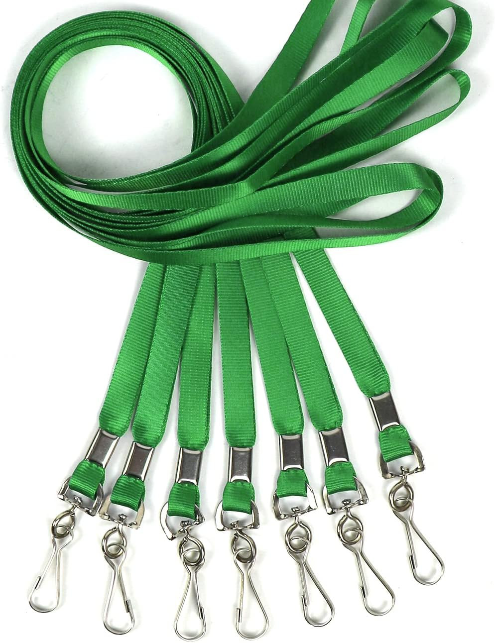 Lanyard 50 Pieces Flat Bulk Lanyards for ID Badges Comfortable Neck Straps Cruise Lanyard Swivel J-Hook Clips Badge Lanyards