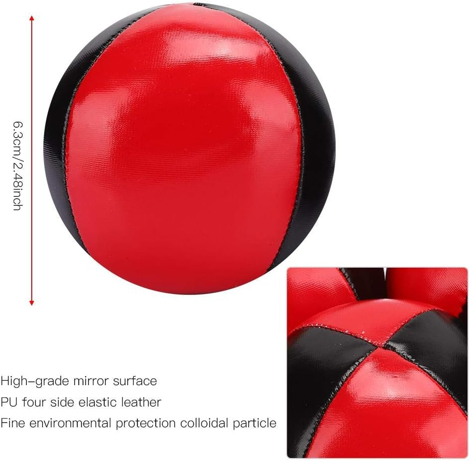 3PCS Juggling Balls, Portable PU Leather High End Juggling Toys for Kids and Adults image number 3