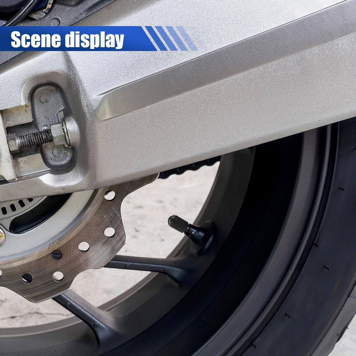 20PCS Car Tire Valve Stem Caps, Plastic Tire Stem Valve Dust Cover with O Rubber Seal, Universal Tire Air Valve Cap Stem Covers for Cars, Suvs, Trucks, Bikes and Motorcycles (Black) image number 4