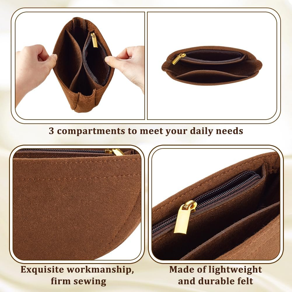 WADORN Wallet Insert, Felt Shoulder Bag Insert image number 6