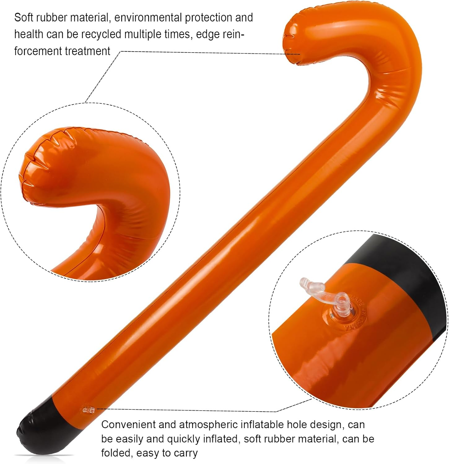 Yewong Kids Old Man Costume Beret Hat Mustache Eyebrows Inflatable Cane Glasses Bowite Grandpa 100 Days of School Cosplay - Light Grey image number 4