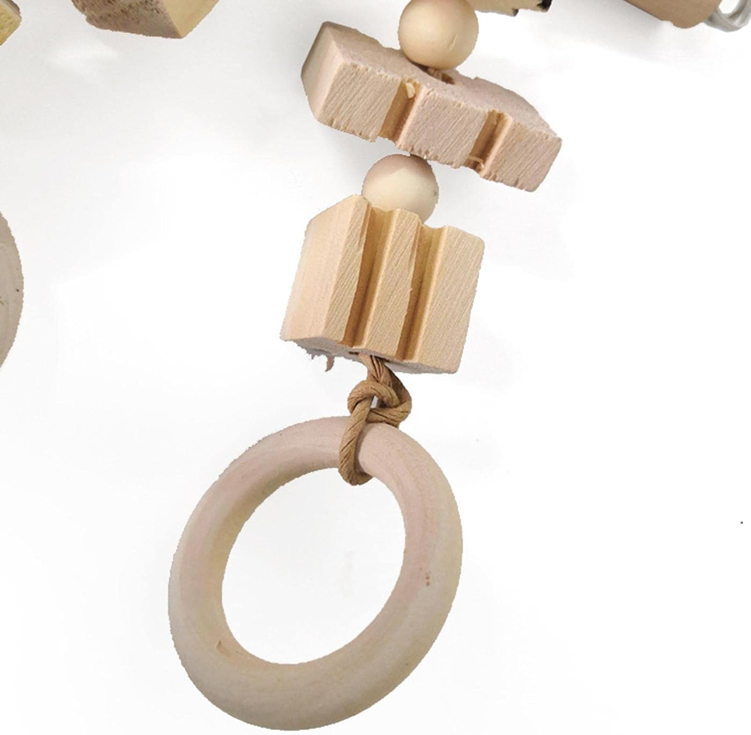 Large Parrot Chewing Toys Wooden Blocks for Cockatiel Parakeet Bird