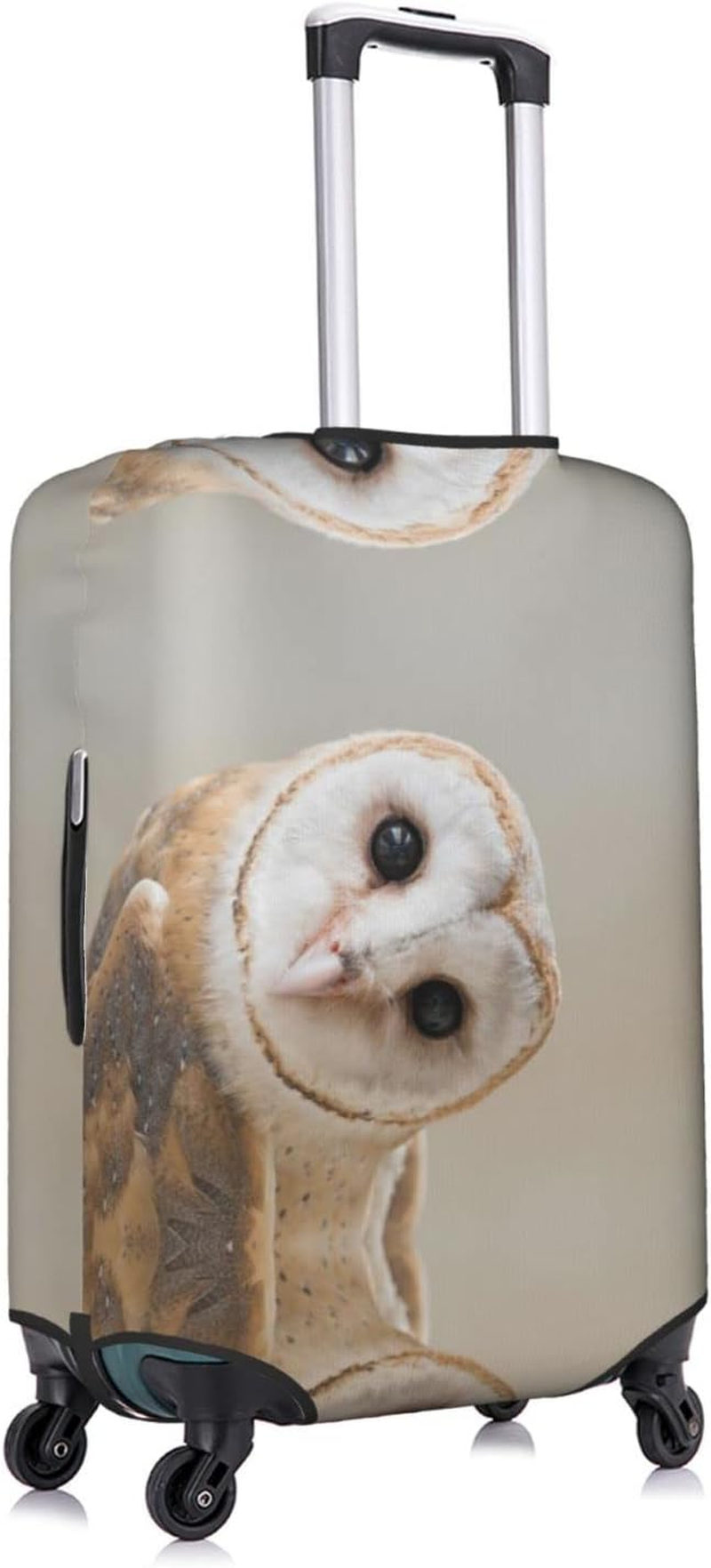 Obabo Butterfly Purple Travel Luggage Cover,Washable Suitcase Cover Protector Anti-Scratch Suitcase Cover Fits 18-32 In, Funny Owl, M image number 4