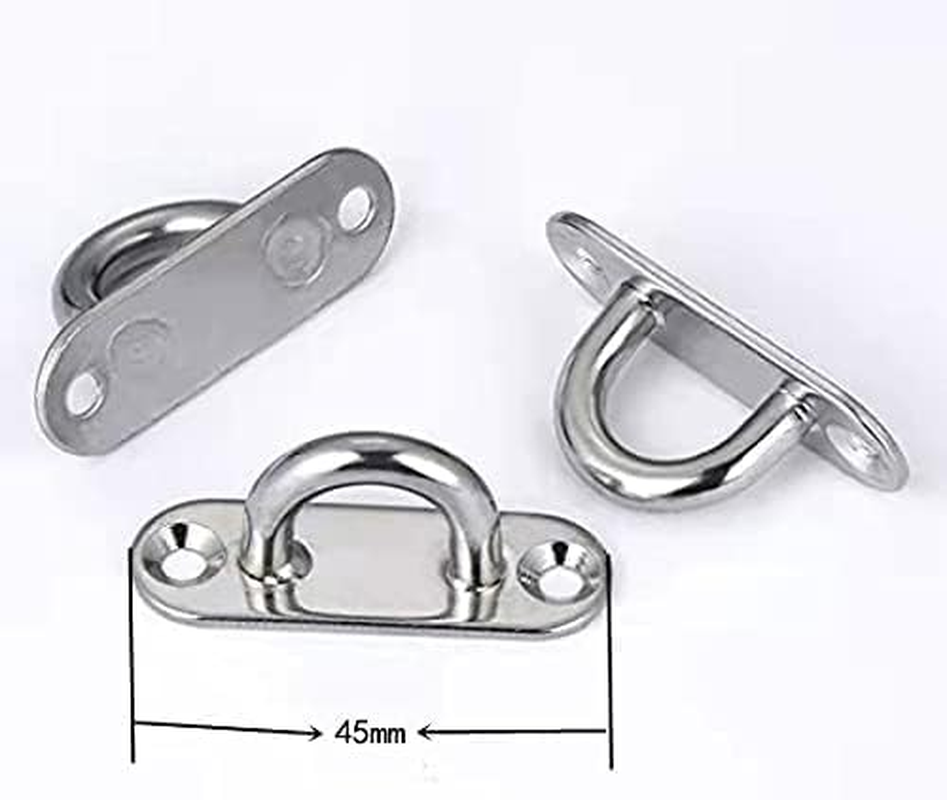 32 Pieces Stainless Steel Ceiling Hooks with Screws and Carabiners U-Shaped Wall Ceiling Mount Staple Hook,For Hammock Mosquito Net and Plant Basket.