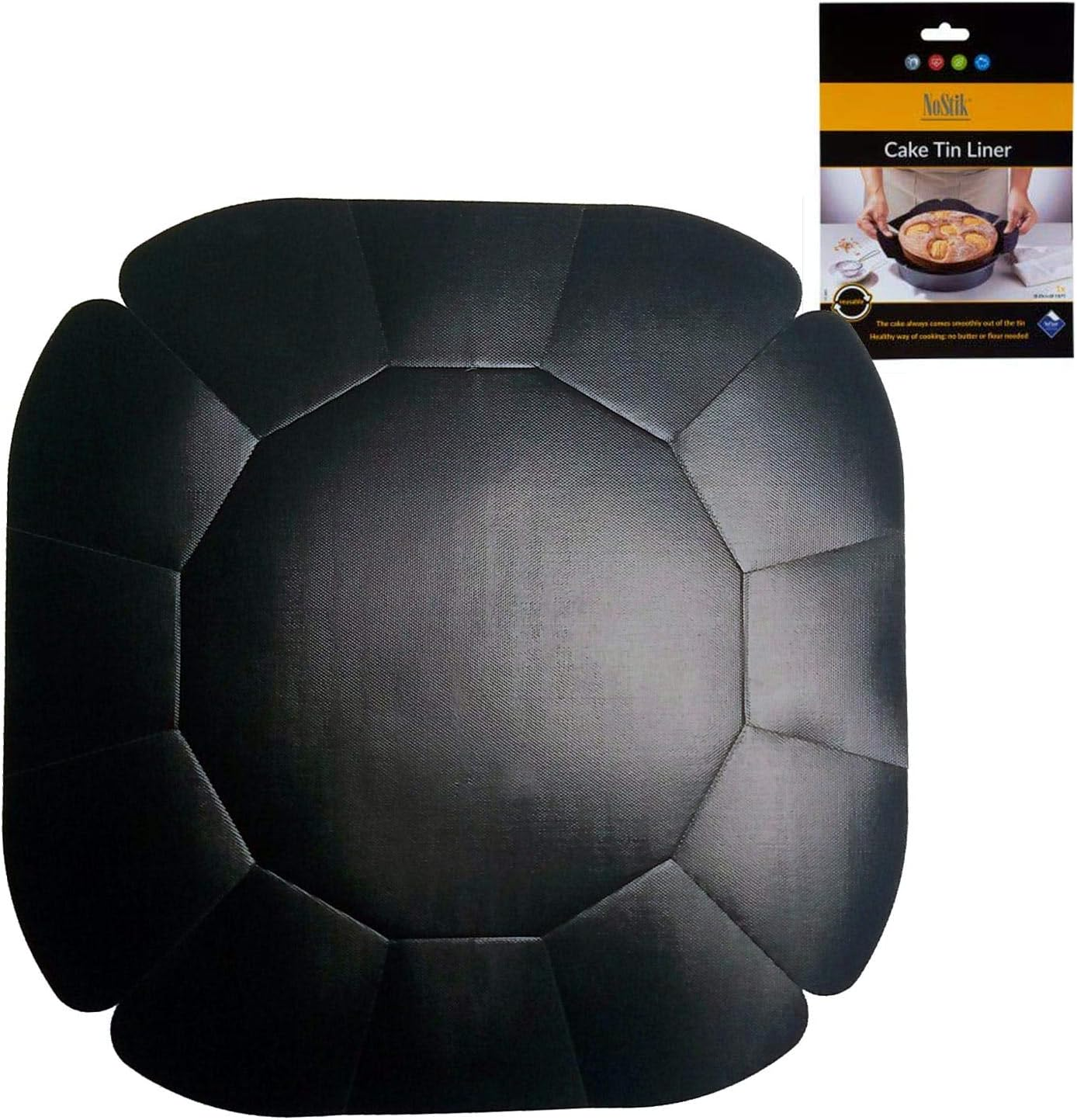 Nostik Reusable Non-Stick 20Cm round Cake Tin Liner - Black image number 2