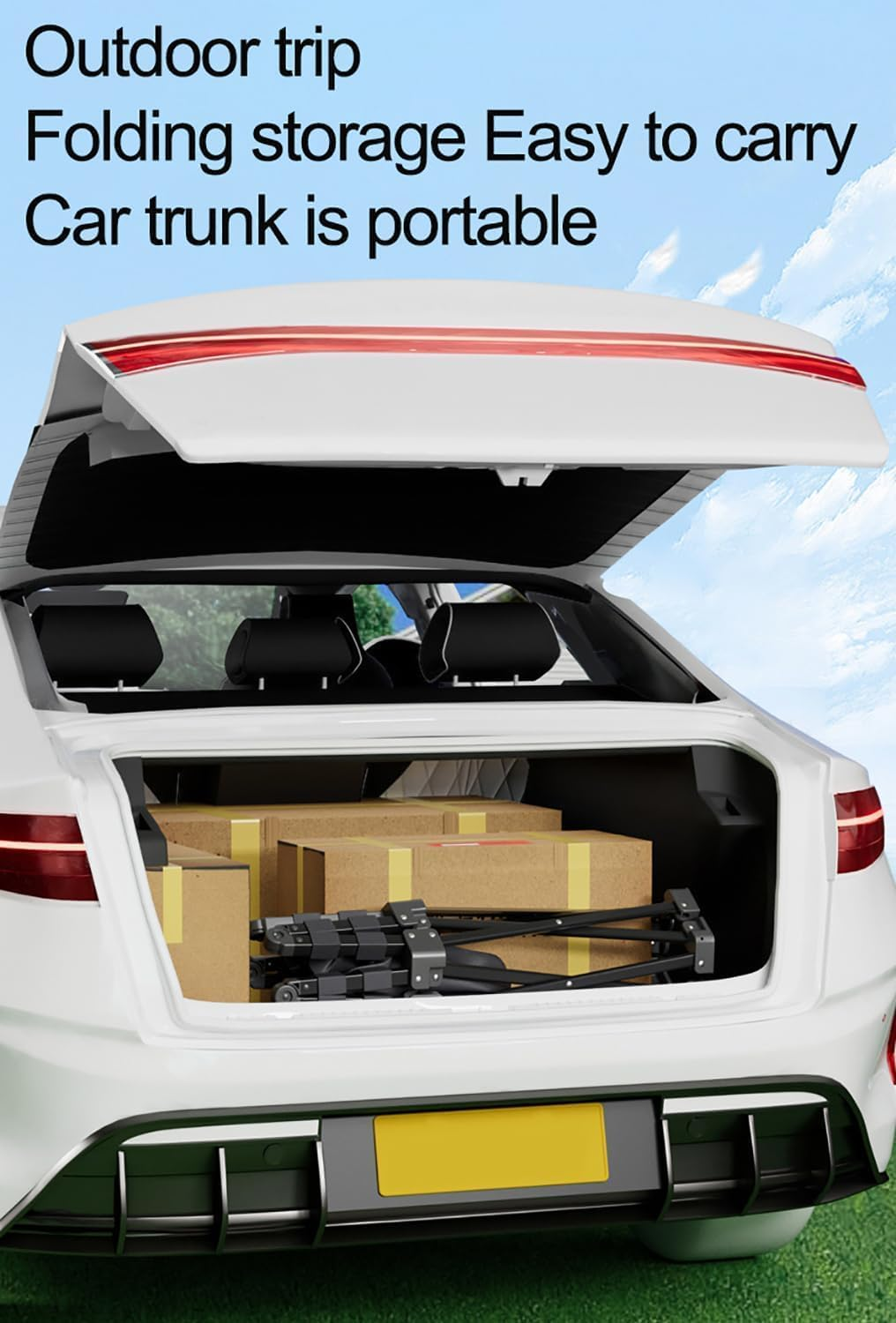 AMXGPT40 Inch Trampoline Has a Maximum Load Capacity of 300KG, the Fitness Trampoline Is Equipped with Adjustable Foam Handles, Suitable for Indoor/Outdoor Exercise for Adults and Children image number 3