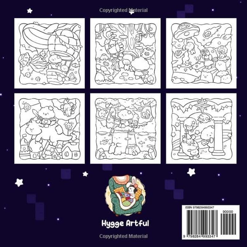 Cloud Tales: a Cute & Cozy Coloring Book for Adults and Teens Featuring Cloudy Girl and Adorable Friends in Wonders World for Relaxation image number 1