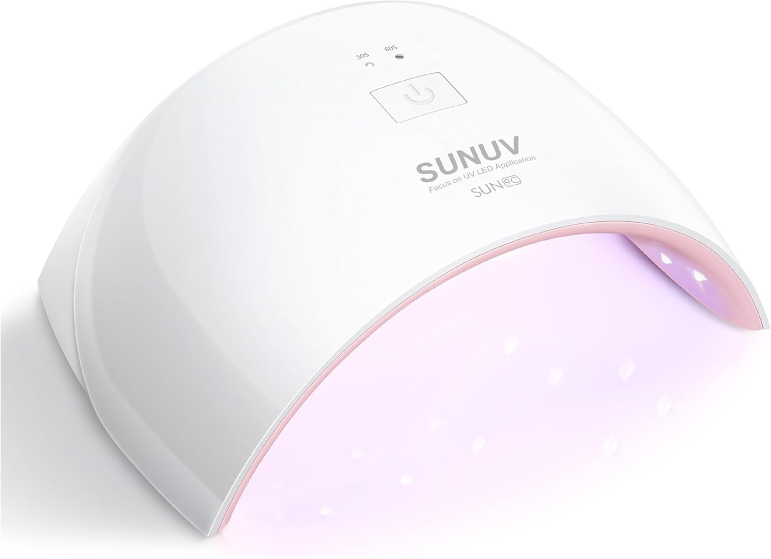 UV LED Nail Lamp - Nail Dryer for Gel Nail Polish UV Light for Nails with Sensor 2 Timers Pink for Women Girls