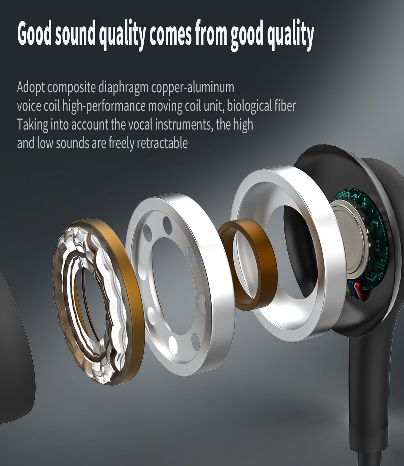 USB C Headphones in Ear Gaming Headset with Microphone Cable Earbuds (2 Pack) Typec Jack Earphones Wired Earphones Mobile Phone Wired PC Connection Headphones Compatible with Samsung Xiaomi Google image number 3