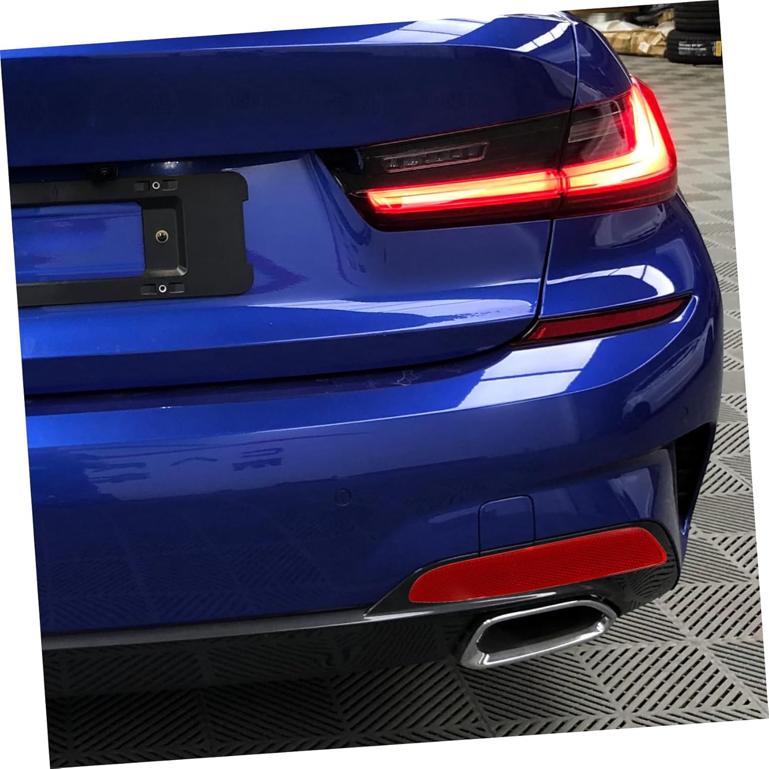 Car Bumper Trim Reflectors of Rear Bumper Lights for Safety Visibility Left Right