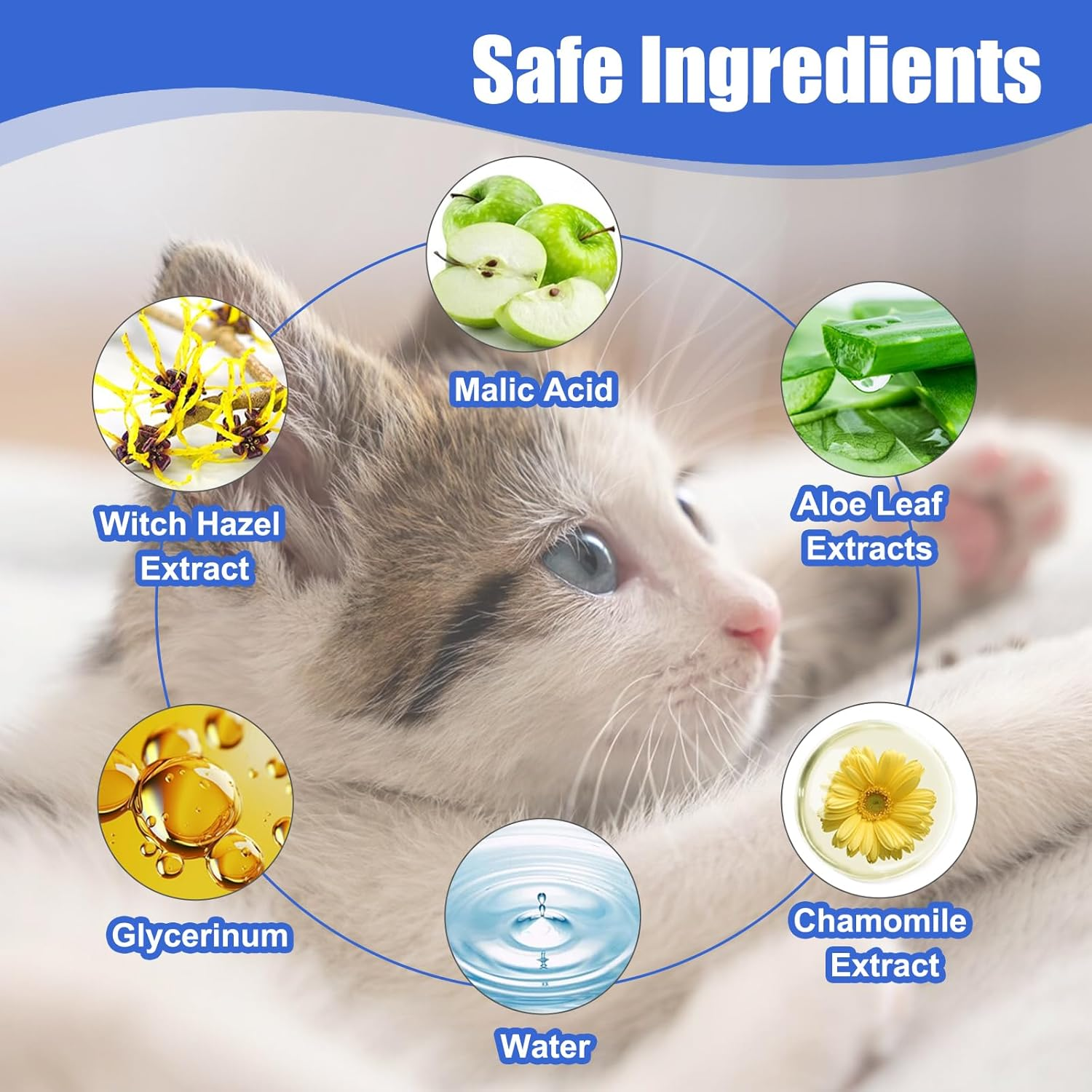 Avont 2 Pack Dog Ear Cleaner Wipes, Gentle Ear Relief Cleaning Finger Sheath for Cats Pets, 100 Disposable Pieces image number 5