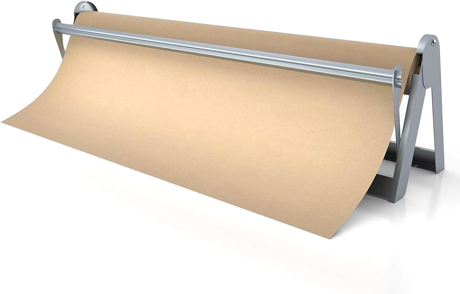 Paper Roll Dispenser and Cutter - Long 24" Roll Paper Holder - Great Butcher Paper Dispenser, Wrapping Paper Cutter, Craft Paper Holder or Vinyl Roll Holder - Wall Mountable image number 2