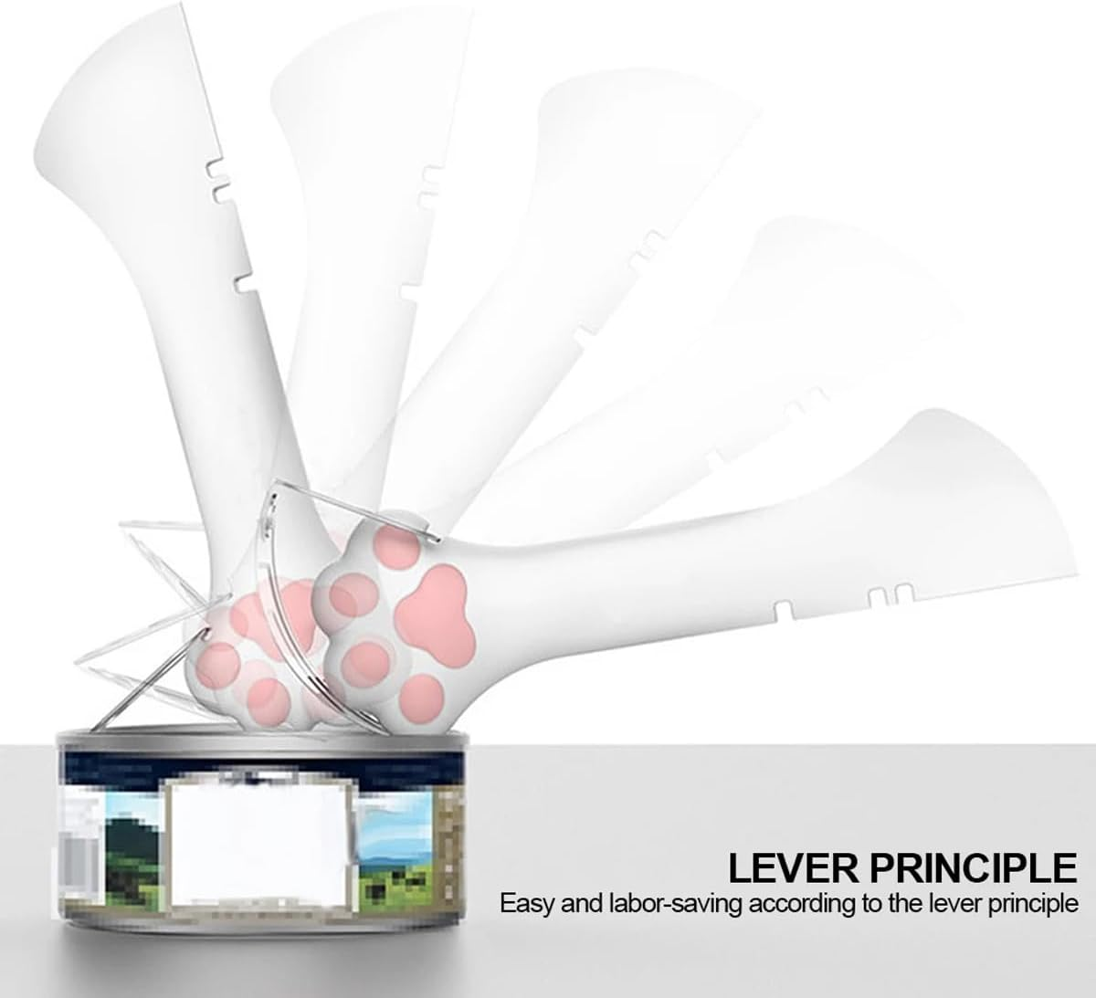 AIMALL Pet Canned Food Spoon & Can Opener - Multi-Function Cat Feeding Shovel, Compact and Cute Design, Ideal for Wet Food and Small Cans image number 6