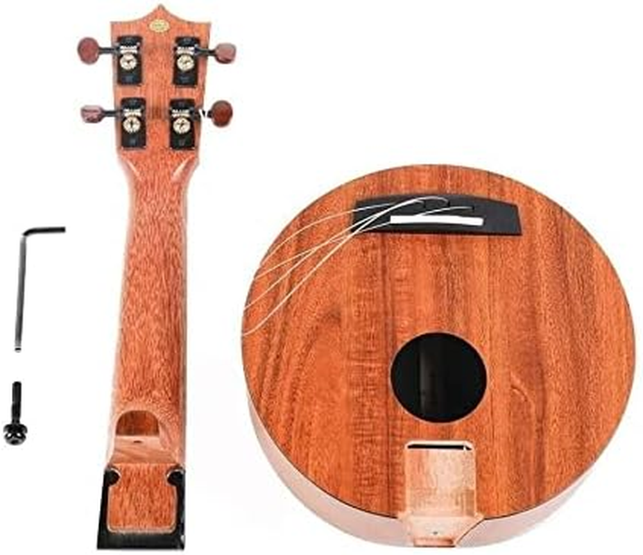 Enya EUR-X1 HPL round Soprano Ukulele with Gig Bag and Accessories Capo Strap image number 3