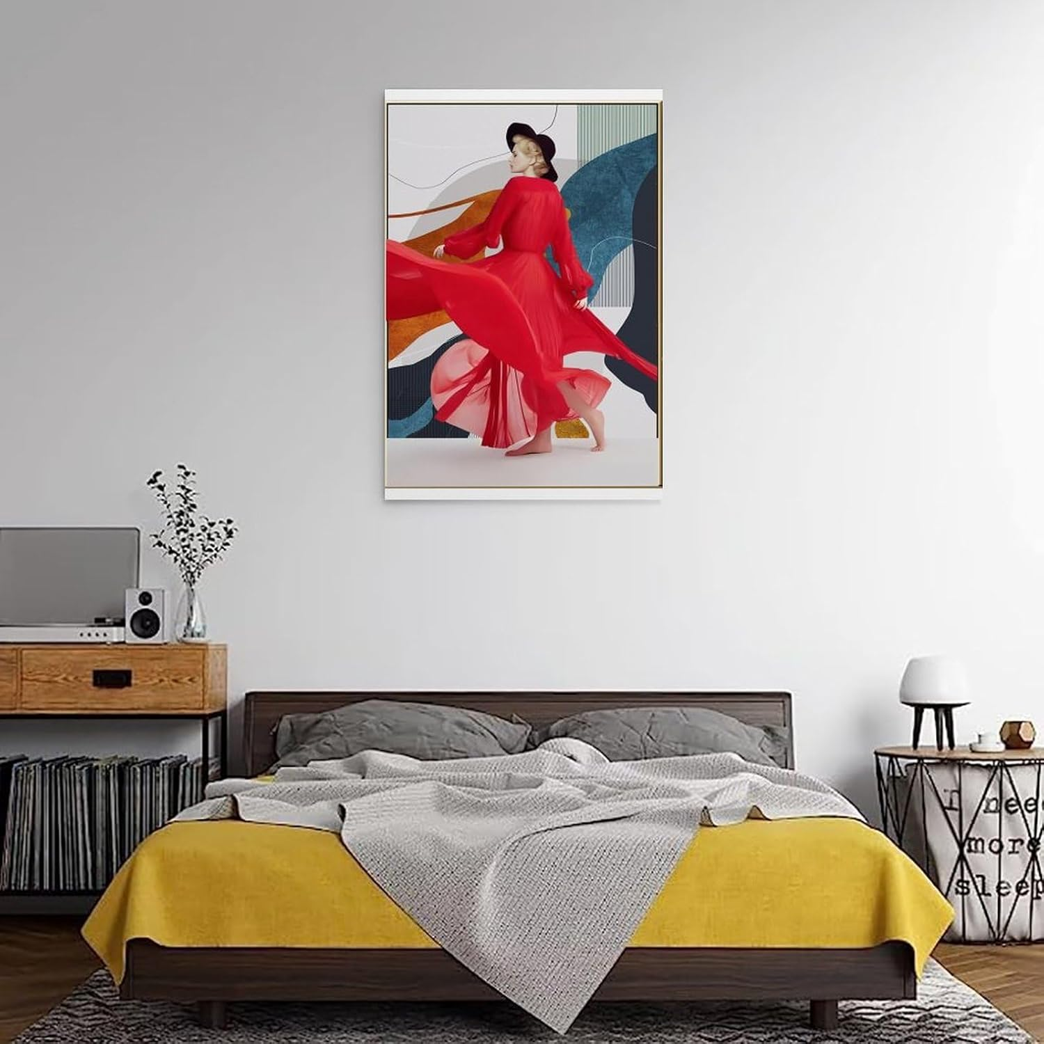 Redclothegirls Poster Canvas Painting Wall Art Picture Home Decor Print for Bedroom Living Room Dorm Study Bar Office 16X24Inch(40X60Cm) Frame-Style image number 5