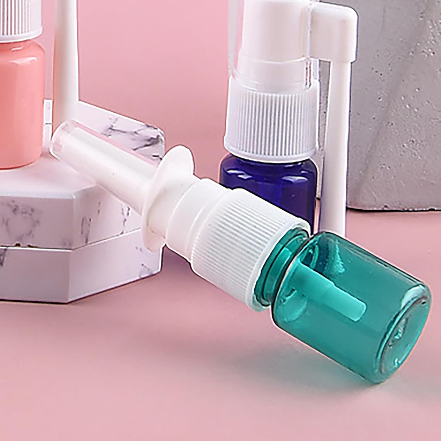 5PCS 5Ml Nasal Atomizers Nasal Spray Bottles Mini Nasal Mist Container Nasal Spray Applicator Empty Nasal Pump Sprayers image number 5