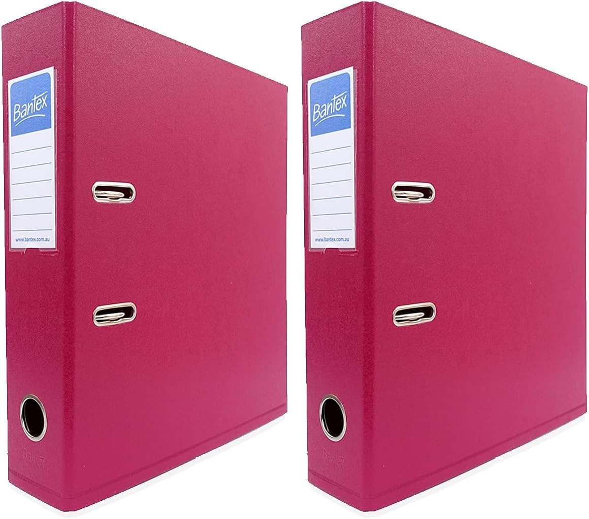 Bantex, Fruits Lever Arch, File, PVC, A4, 70Mm, Grape [Item No. 100851505] - Pack Of 2