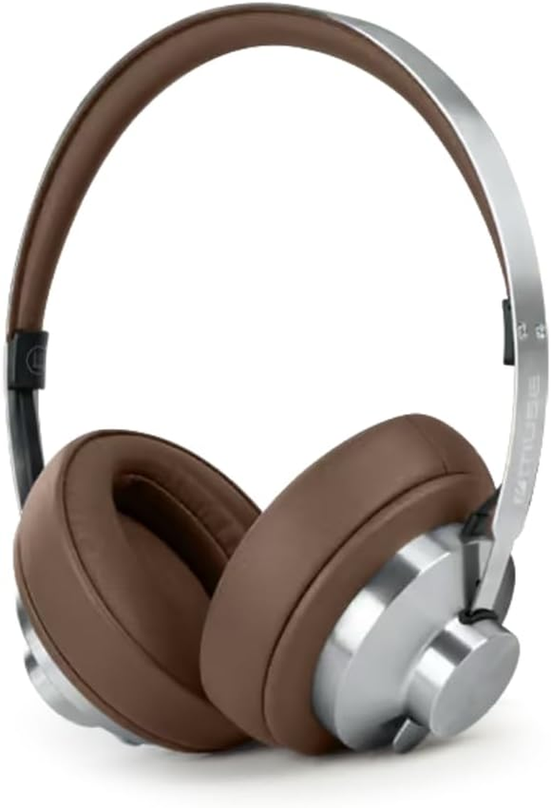 Muse M-298 SBR Bluetooth Headphones, ANC Noise Cancelling Over-Ear with 66 Hours Battery Life, USB-C, AUX & Hands-Free Function, Comfortable Headband