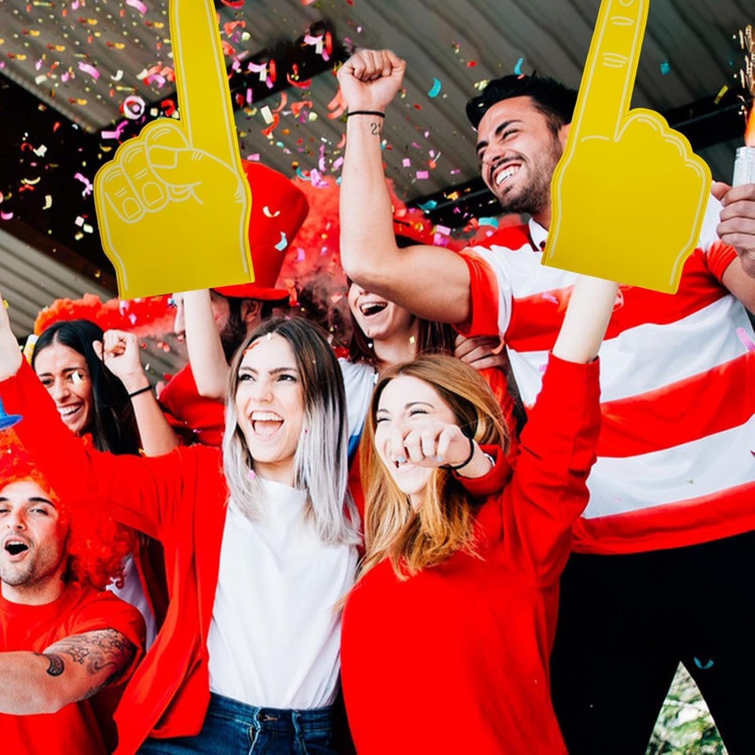 Giant Foam Finger | Single Finger Cheer Gloves | Cheerleading Foam Hand, 18-Inch Foam Finger, Blank Foam Finger, Number 1Foam Hand, Custom Foam Finger for Sports Event Games Celebration image number 6