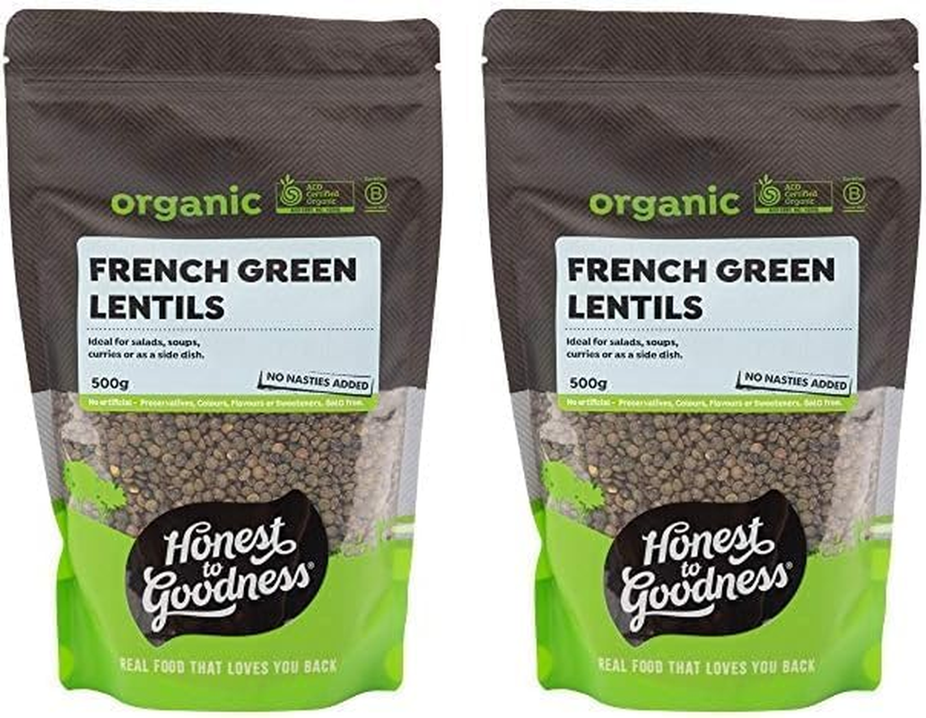 Honest to Goodness French Style Whole Green Lentils 500 G image number 1